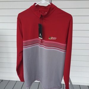 Men’s Antigua Long Sleeve Light Wt Golf Shirt Size Medium, soft polyester NWT